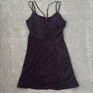 Purple Sparkle Dress size 3, Skater Dress, Homecoming Dress, Like New